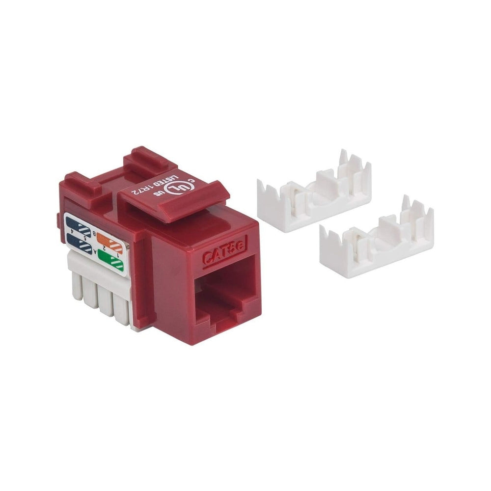 Conector RJ45 Intellinet Cat5E UTP cumple con ANSI TIA EIA 568B.2 Jack-Rojo 210478