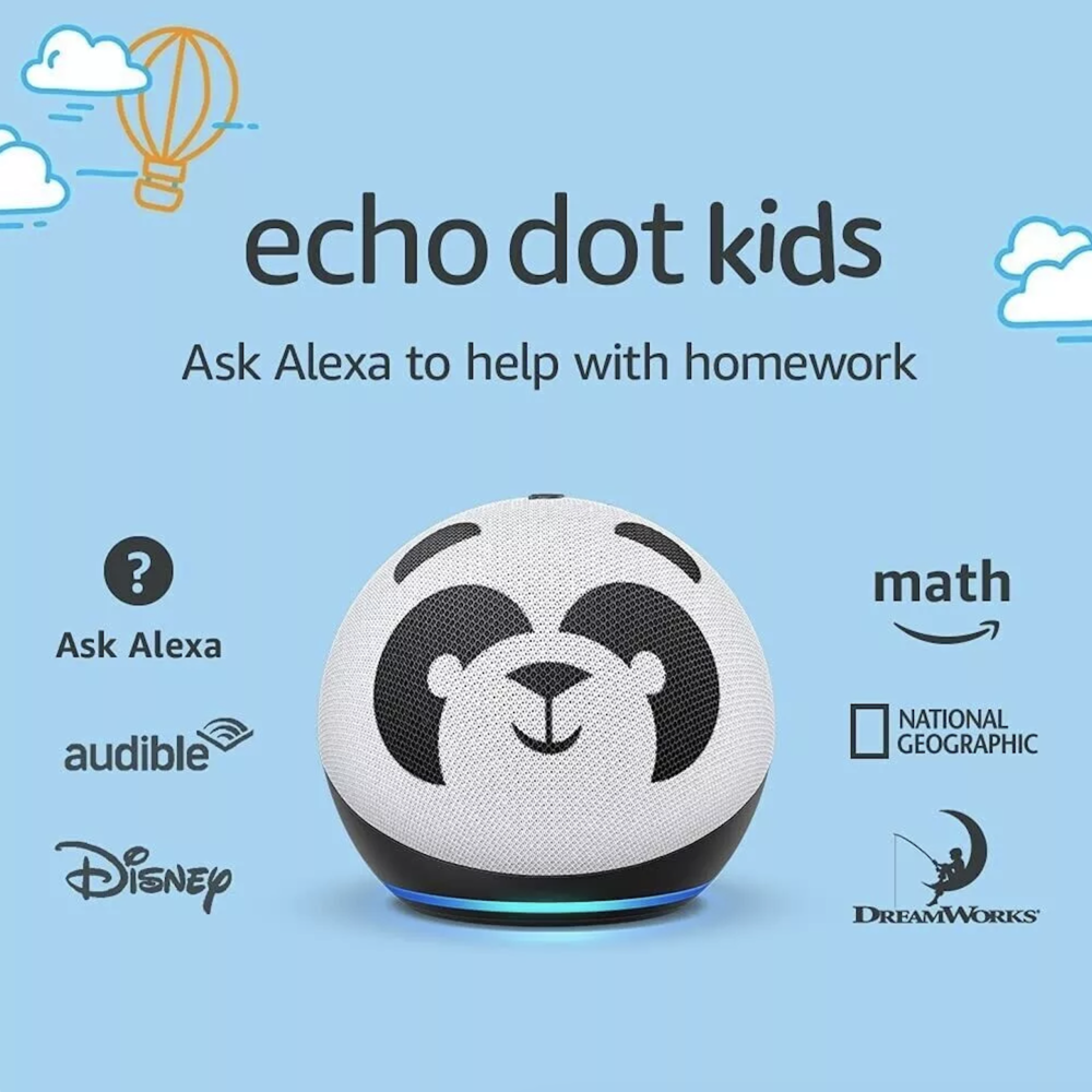 Parlante Inteligente Amazon Echo Dot 4ta Gen Kids Edition Diseño Panda B084J4MJCK
