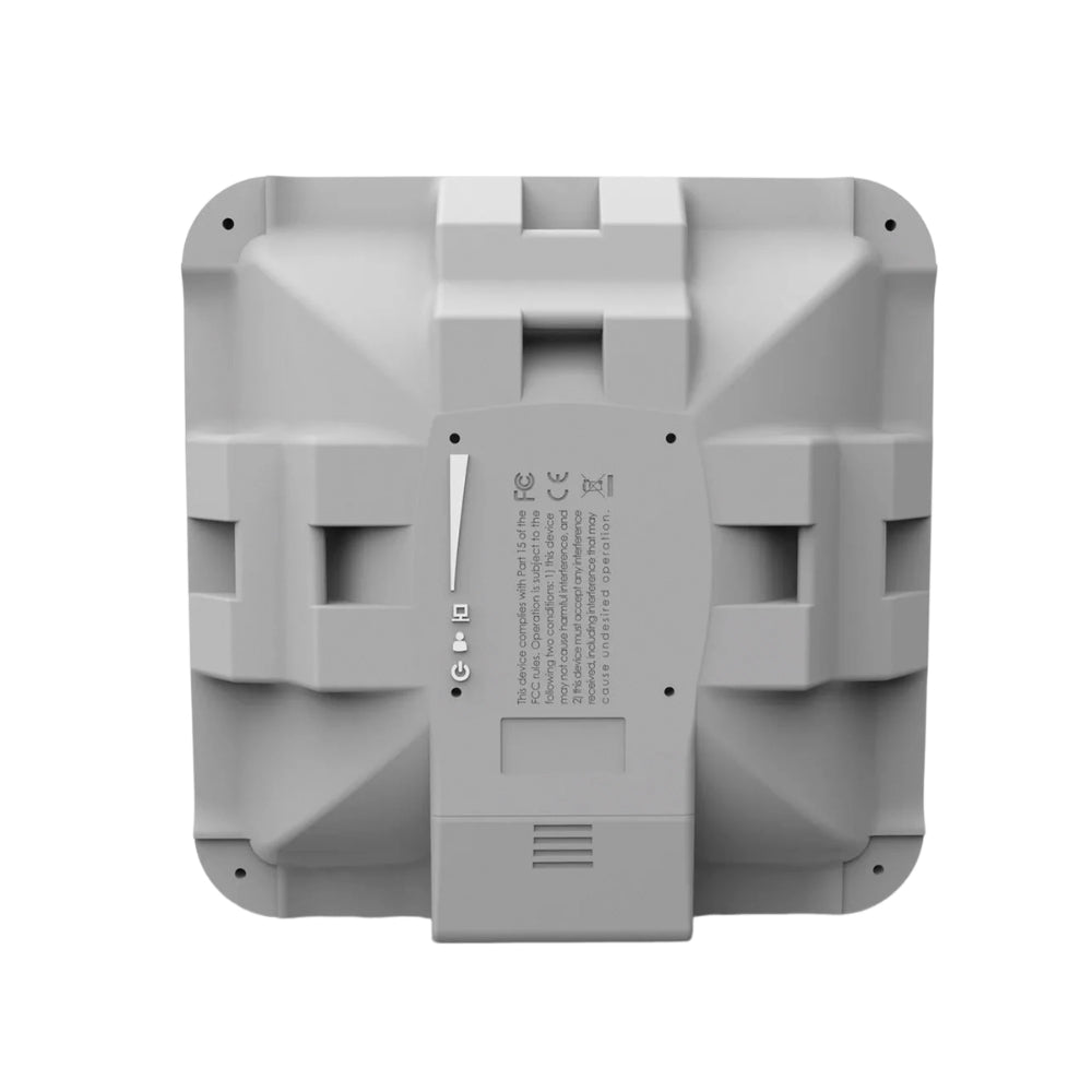 Router CPE Backbone Mikrotik SXTsq Lite5 Inalambrico MiMo Frecuencia 5GHz Antena 16dBi Norma 802.11A/N Ethernet 10/100Mbps Licencia Nivel 3 Incluye Fuente RBSXTsq5nD