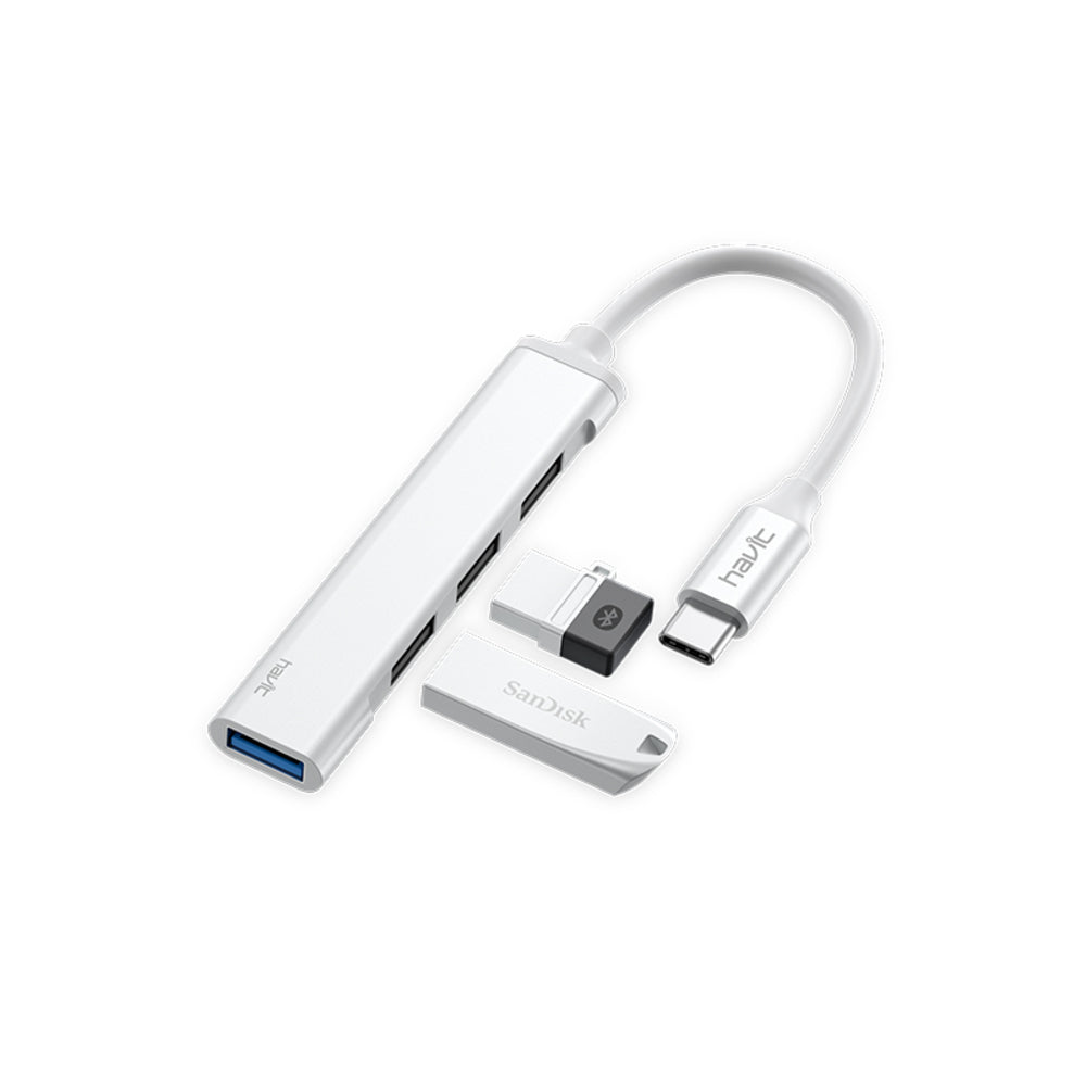 Hub Havit USB-C a 4 puertos USB-A HB41 TYPE-C HUB