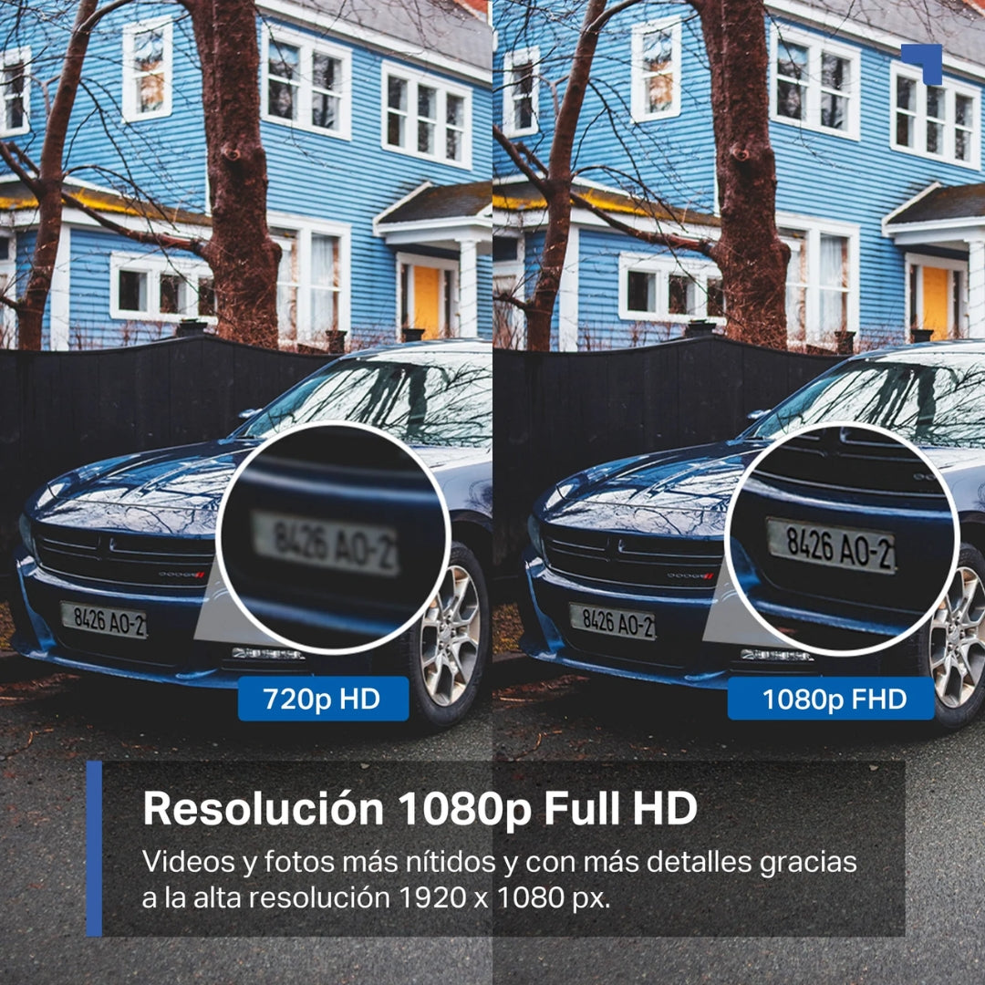 Camara para Exterior Tapo Full HD WiFi Giro Horizontal 360 Vertical 130grados Full Color Vision Nocturna Sensor de Movimiento Audio 2 Vias IP65 Tapo C500