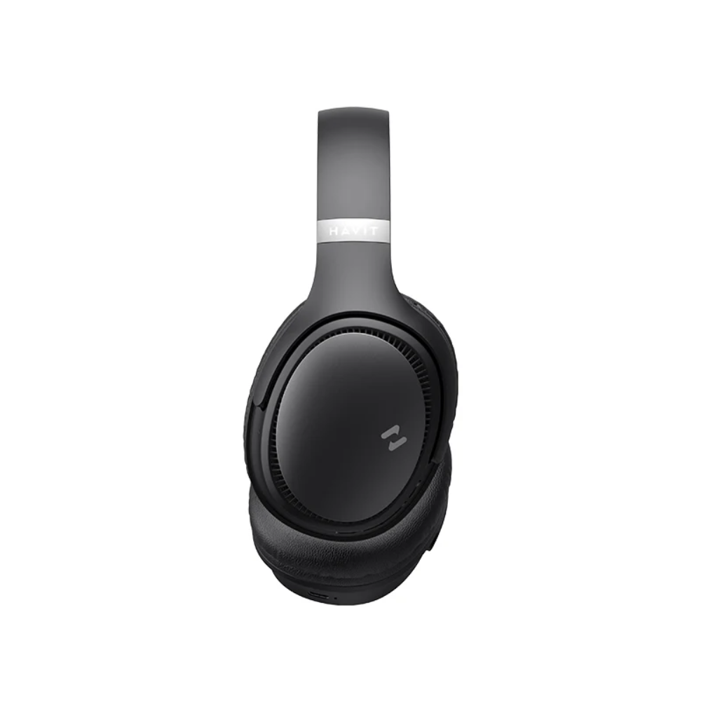 Audifonos Havit Inalambricos Bateria hasta 55 Horas Bluetooth 5.3 Diseño Plegable FM Radio Micro SD y Auxiliar color Negro H630BT-BK
