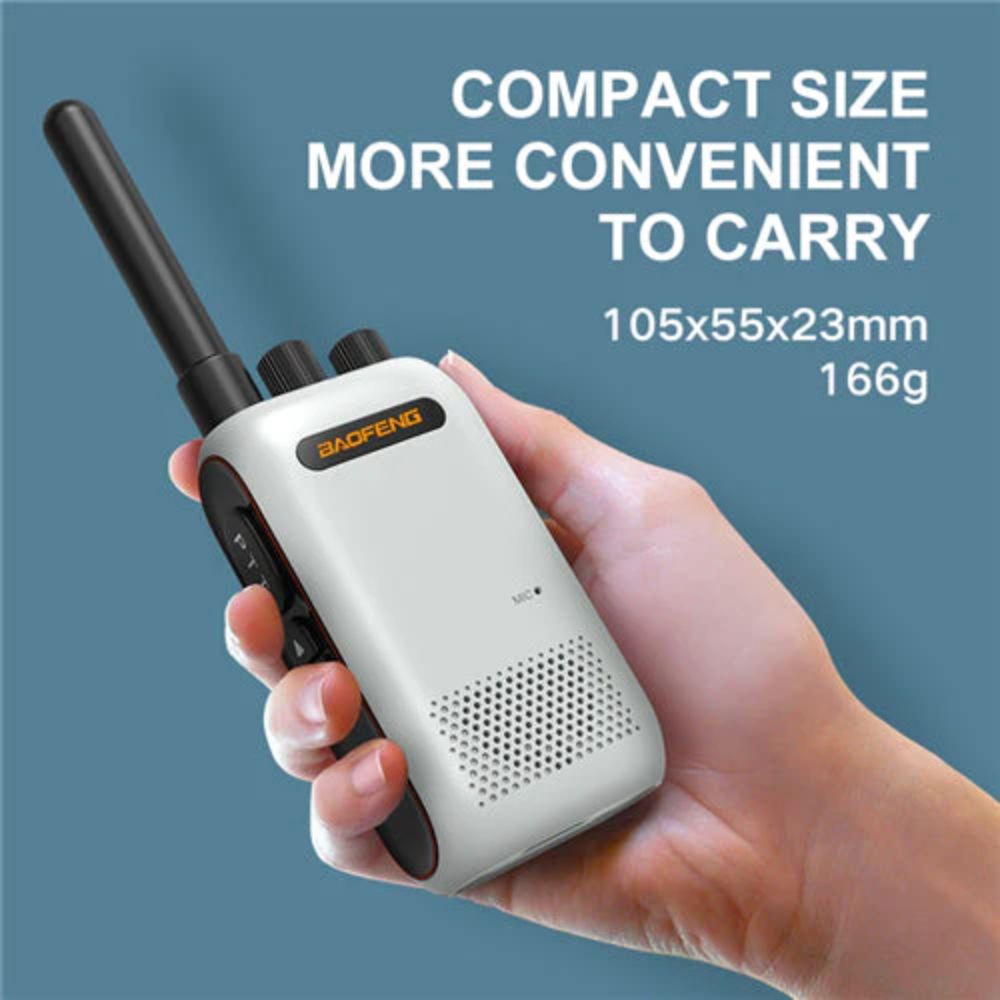 Radio Portable Baofeng UHF Analogico 400 a 470 MHz 16 Canales Potencia 5W BF-358