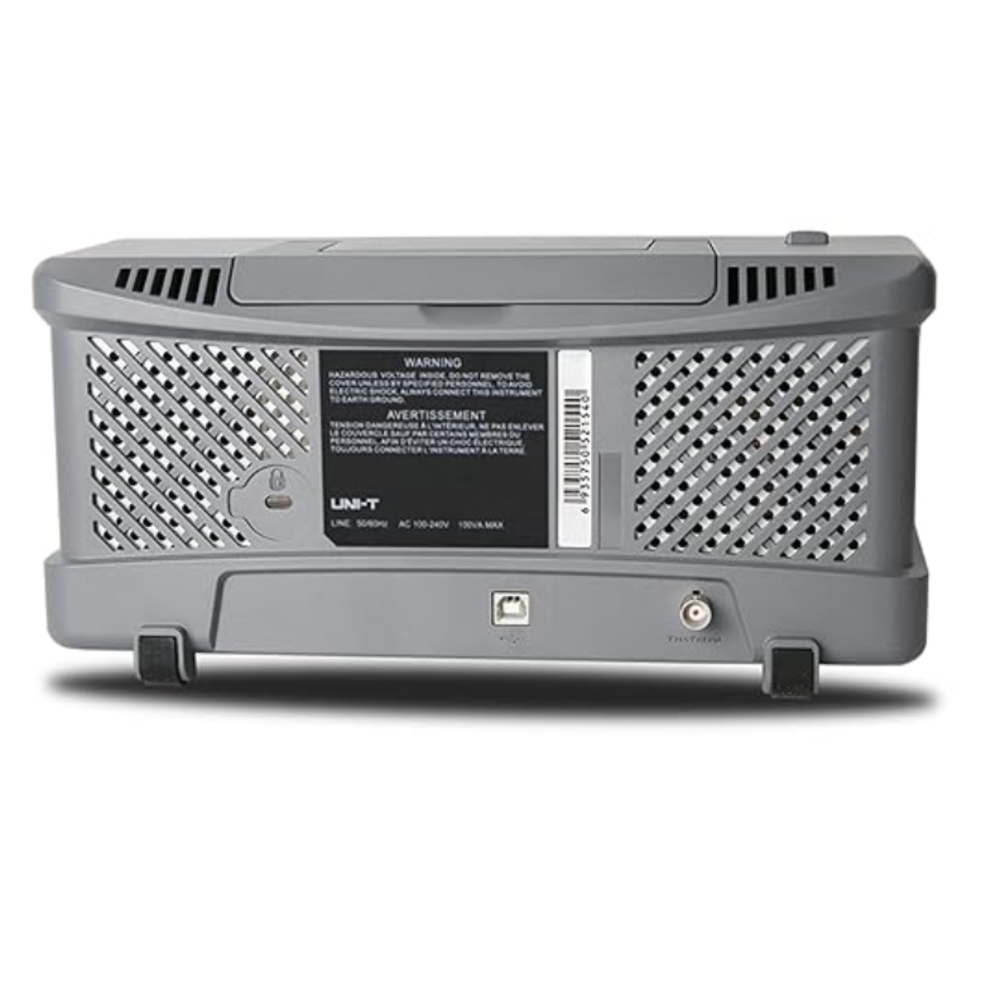 Osciloscopio Uni-t Digital Banda Ancha 100MHz 2 Canales Analogicos Tasa de Muestreo real 1GSa/s UTD2102CEX+