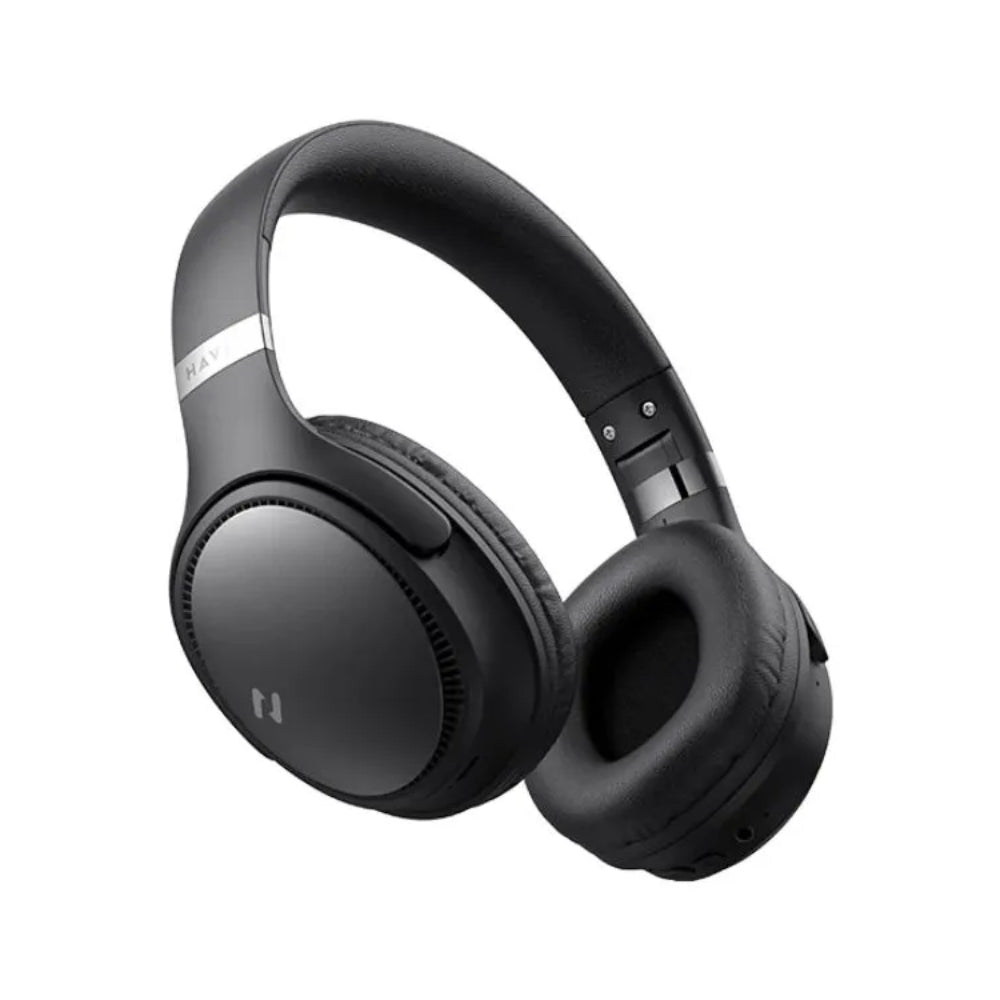 Audifonos Havit Inalambricos Bateria hasta 50 Horas Bluetooth 5.3 Cancelacion de Ruido Activa Diseño Plegable color Negro H630BT PRO-BK