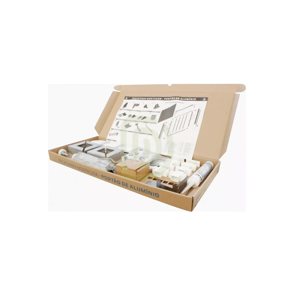 Kit de Perfil Garen Puerta Basculante color Madera para Portones 3.5x2.5M BV3525LMD