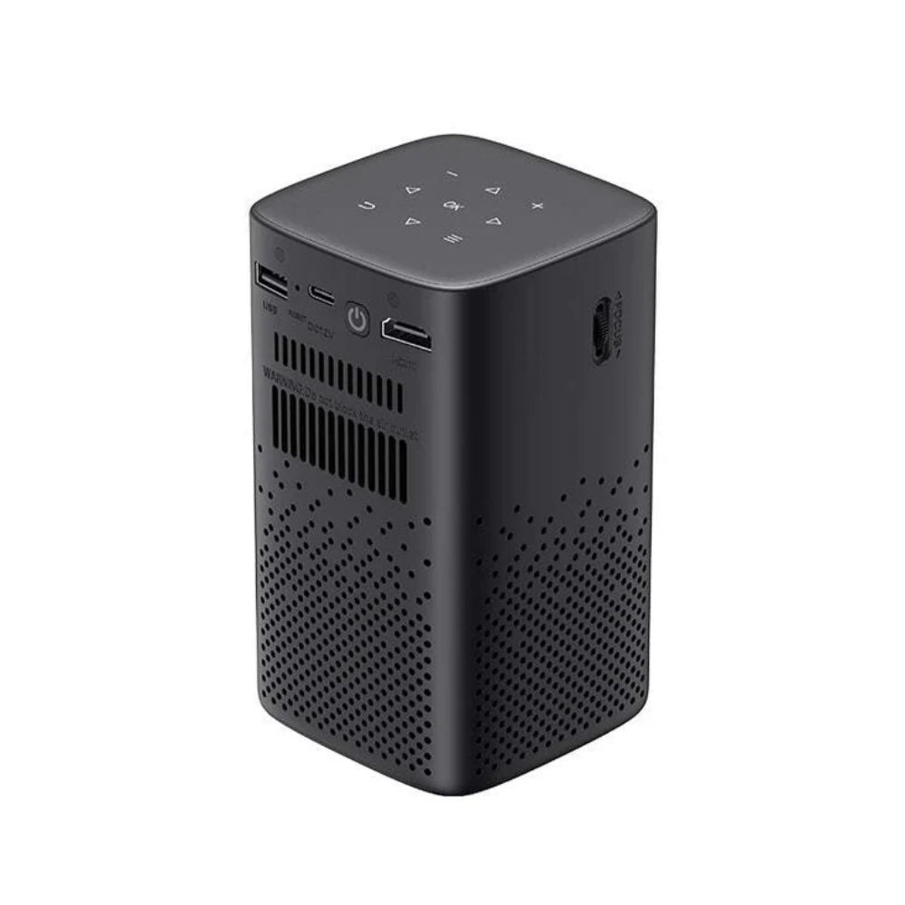 Mini Proyector Portatil Havit Android TV 9.0 HD DLP 180 ANSI Lumens Ligero y Portatil con Bateria Integrada Soporta Peliculas 3D WiFi Doble Banda 2.4 y 5.0 GHz PJ208-EU-B