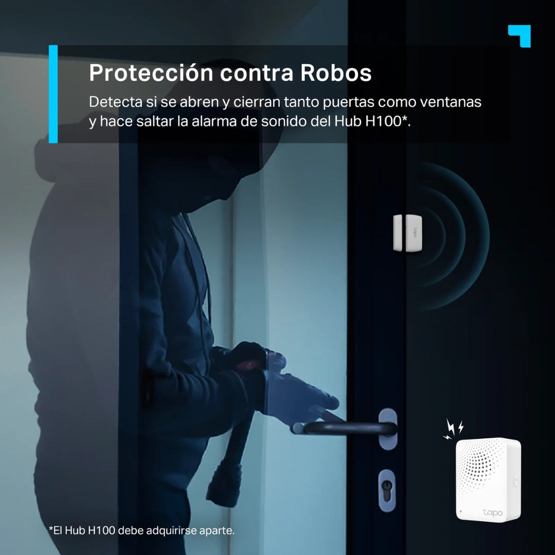Sensor de Puerta Tapo Inteligente Compatibilidad Universal Multiples Usos Proteccion contra Robo Tapo T110