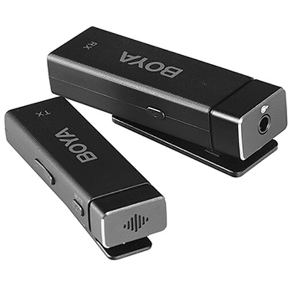 Microfono Inalambrico Boya Ultracompacto 4 Canales Onmidireccional Bateria 7 horas Alcance hasta 30m BY-W4