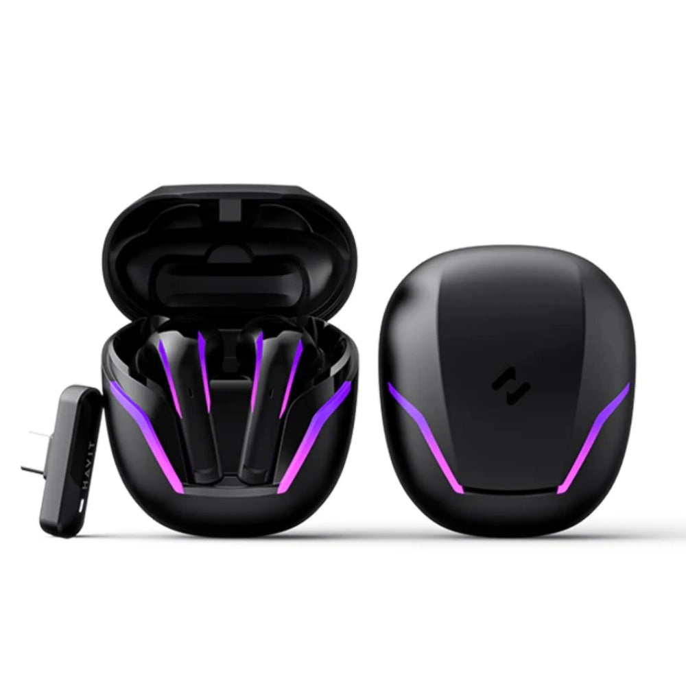 Audifonos Havit Inalambrico RGB Bateria hasta 10 Horas BT 5.0 Control Tactil para facil gestionTW970-BK