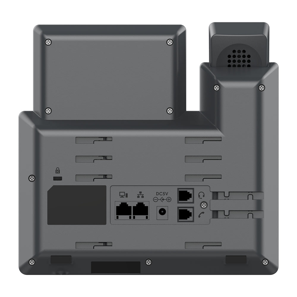 Telefono IP GranDStream 3 Lineas 6 Cuentas SIP Puerto Ethernet Gigabit Pantalla LCD 2.7" Audio HD Conferencia 5 Vias Incluye Adaptador GRP2604