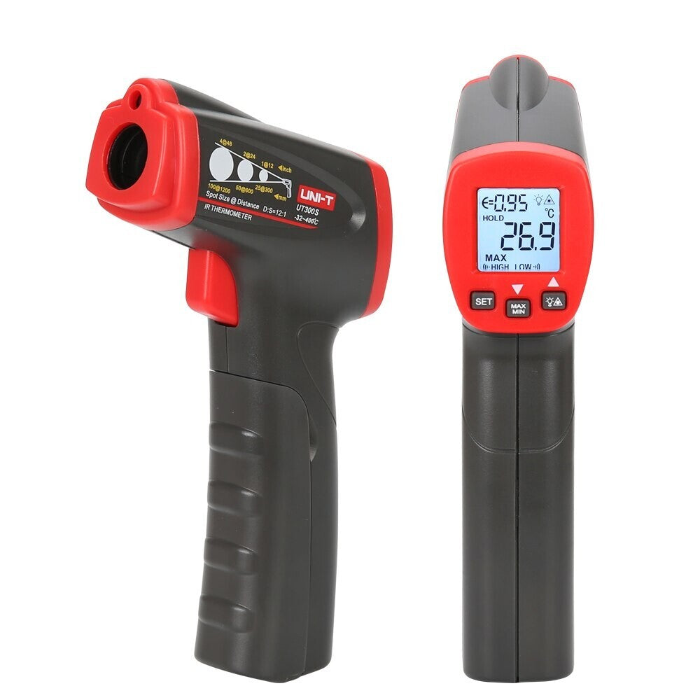 Termometro Infrarrojo Uni-t de -32C a +400C Resolucion de 0.1C Exactitud ± 2% T300S