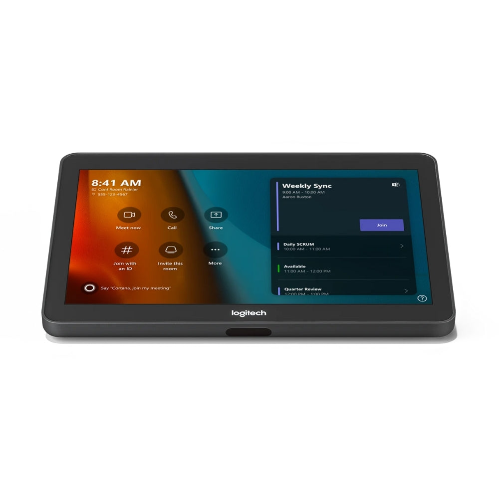 Control tactil Logitech en salas de reunión para soluciones de videoconferencias Pantalla 10.1" Multiples Puertos de Conexion