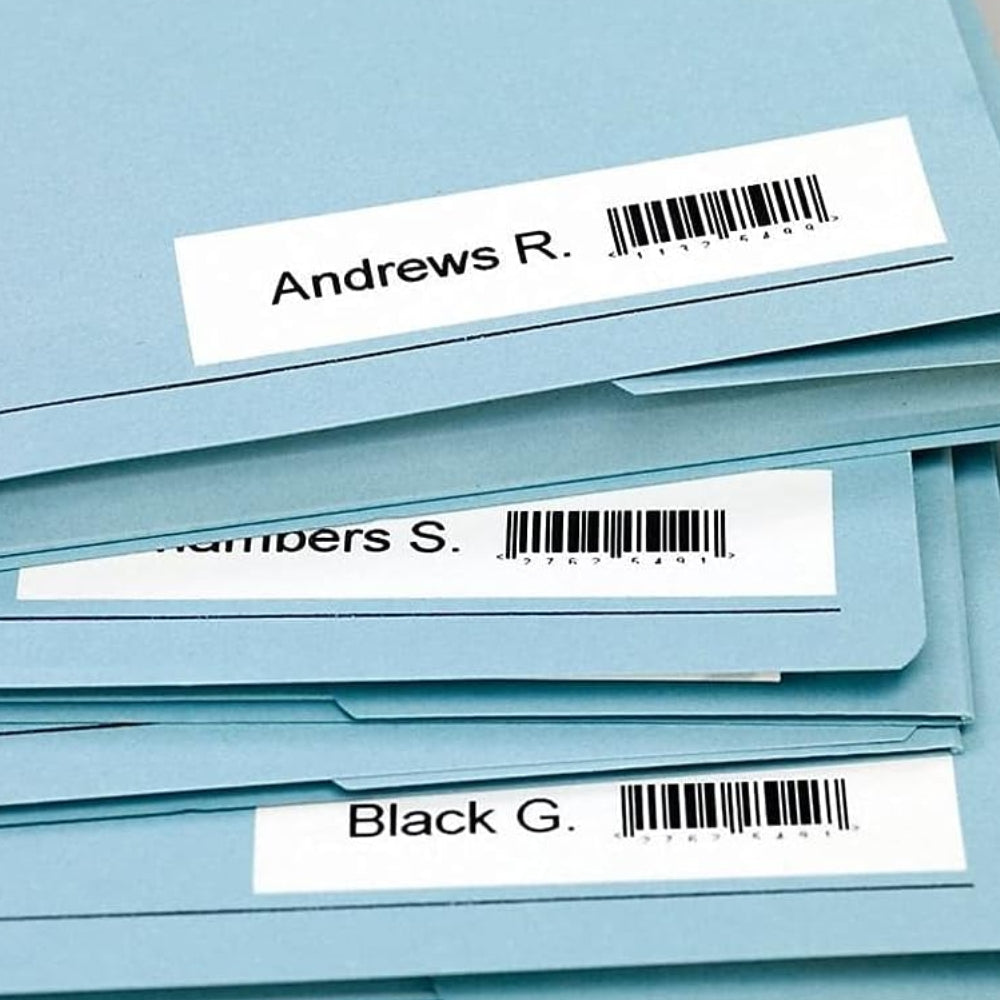 Cinta Dymo D1 Labelmanager Standard texto Negro fondo Blanco 9mm x 7m 41913