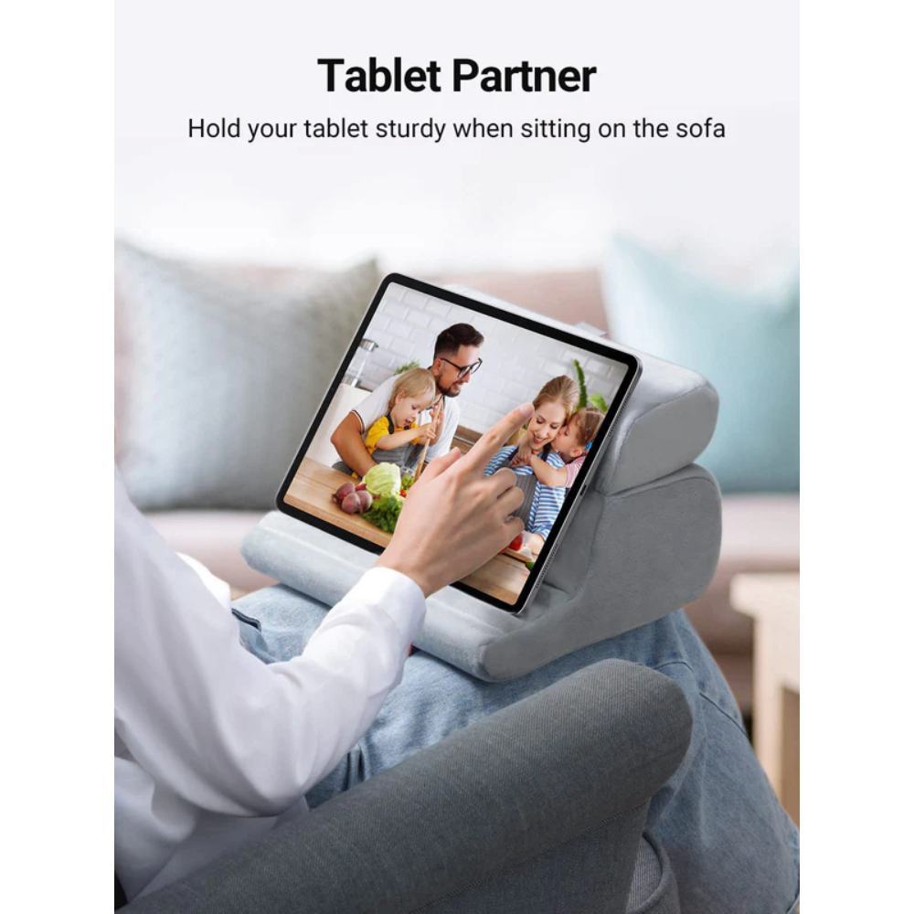 Soporte Ugreen de Almohada para Tablet Diseño Plegable para Equipos de 4.7" a 12.9" color Gris 60646