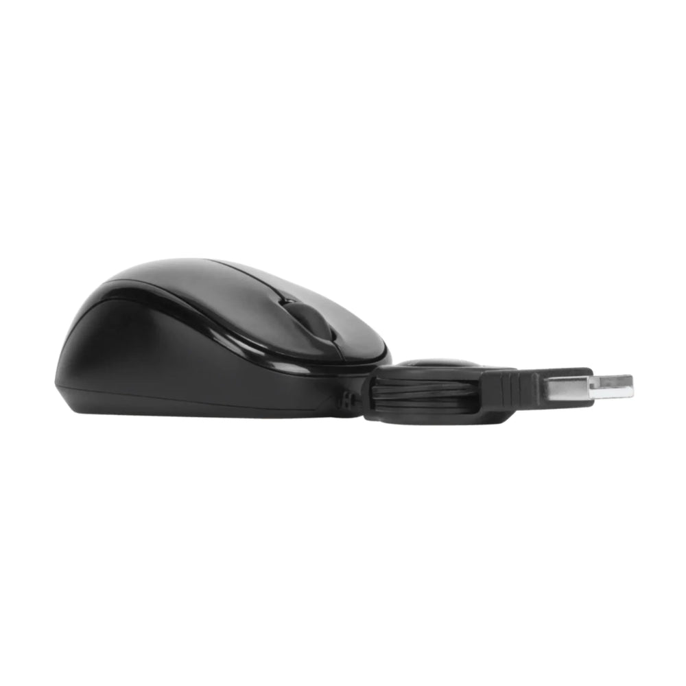 Mouse Targus Compacto Bluetrace Cable Retractil Ajustable Compatible con Windows y MAC AMU75US