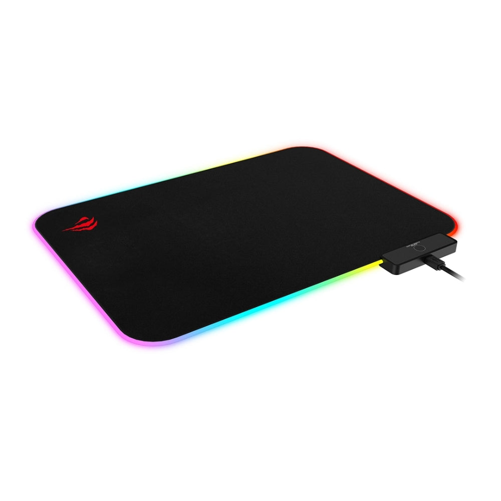 Mouse Pad Gamer Havit con 10 Grupos de ILuminacion RGB Cable 1.8m 36x26cm MP901