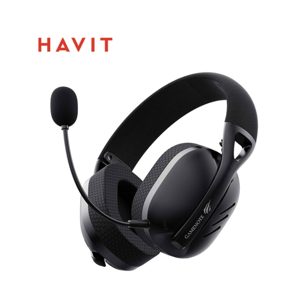 Audifonos Havit Gamer Inalambricos Bateria hasta 26 Horas en Modo Bluetooth 23 Horas en Modo 2.4GHz Conexion USB y Auxiliar Ultraligero color Negro Fuxi-H3-BK