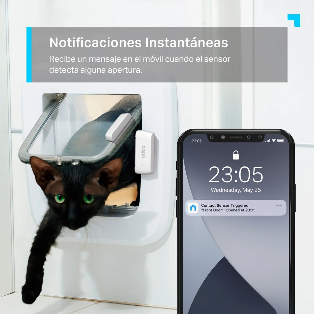 Sensor de Puerta Tapo Inteligente Compatibilidad Universal Multiples Usos Proteccion contra Robo Tapo T110