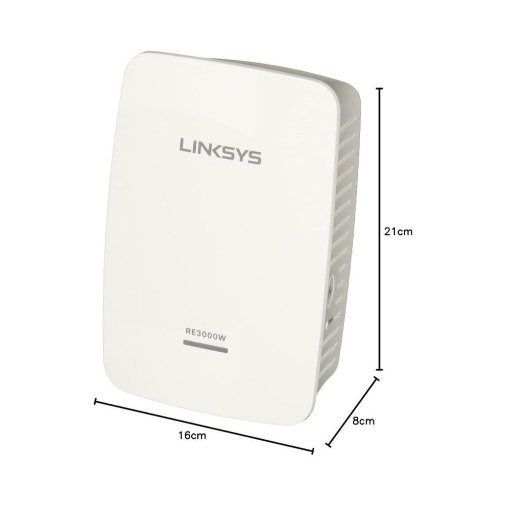 Extensor de Rango WiFi Linksys N300 Banda 2.4GHz RE3000W-LA