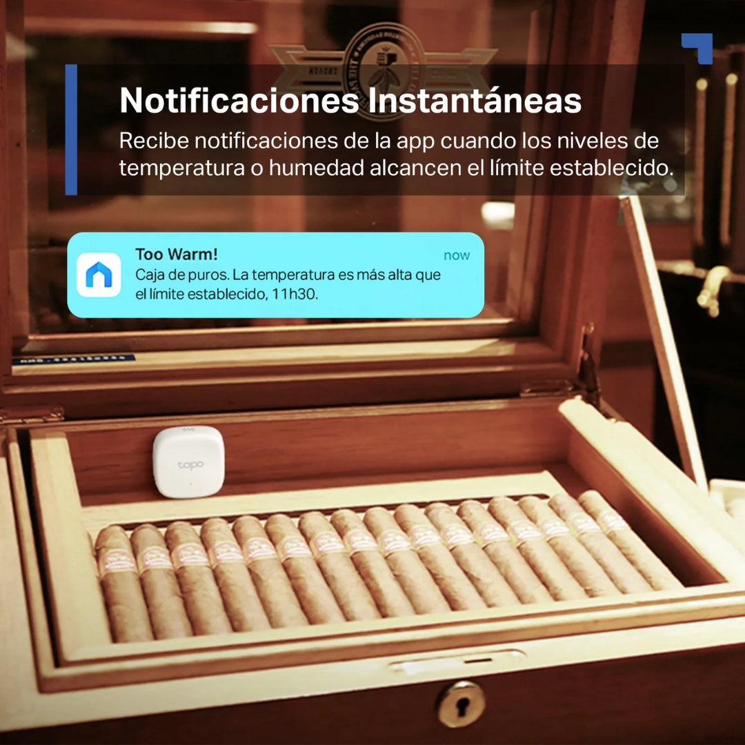 Sensor de Temperatura y Humedad Tapo Inteligente Inalambrico Tapo T310