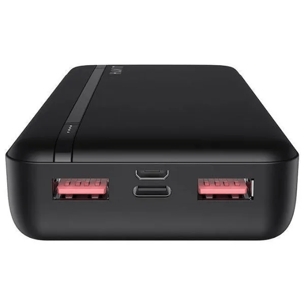 Cargador Portatil Havit Power Bank de 20.000 mAh puerto USB-A USB-C color Negro PB92-B