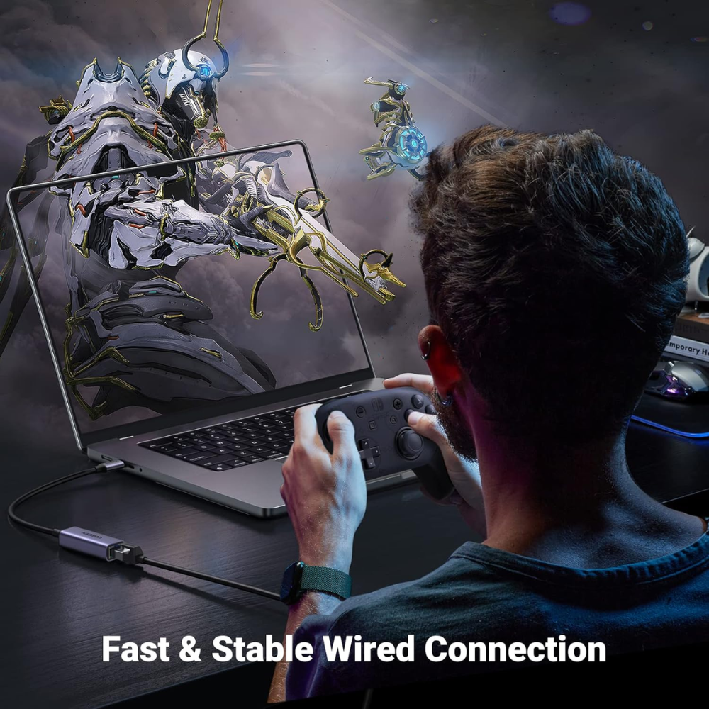 Adaptador USB-C Ugreen a Red Ethernet 10/100/1000Mbps Compatibilidad Amplia 50737