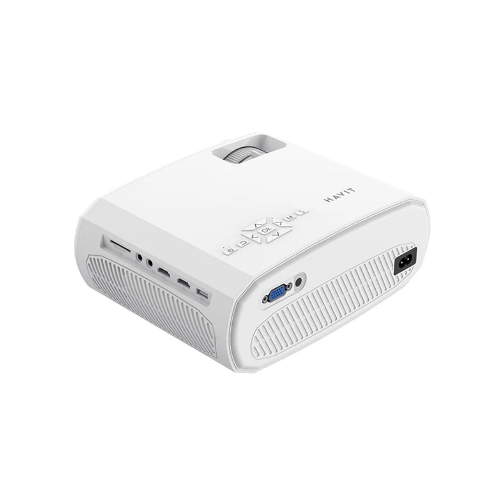 Proyector Havit Android TV 4K hasta 200" 15000 Lumens 220 ANSI Lumens WiFi Bluetooth Sonido HiFi Estereo PJ202 PRO-EU-W