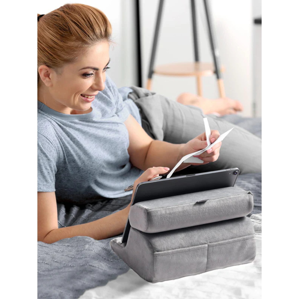 Soporte Ugreen de Almohada para Tablet Diseño Plegable para Equipos de 4.7" a 12.9" color Gris 60646