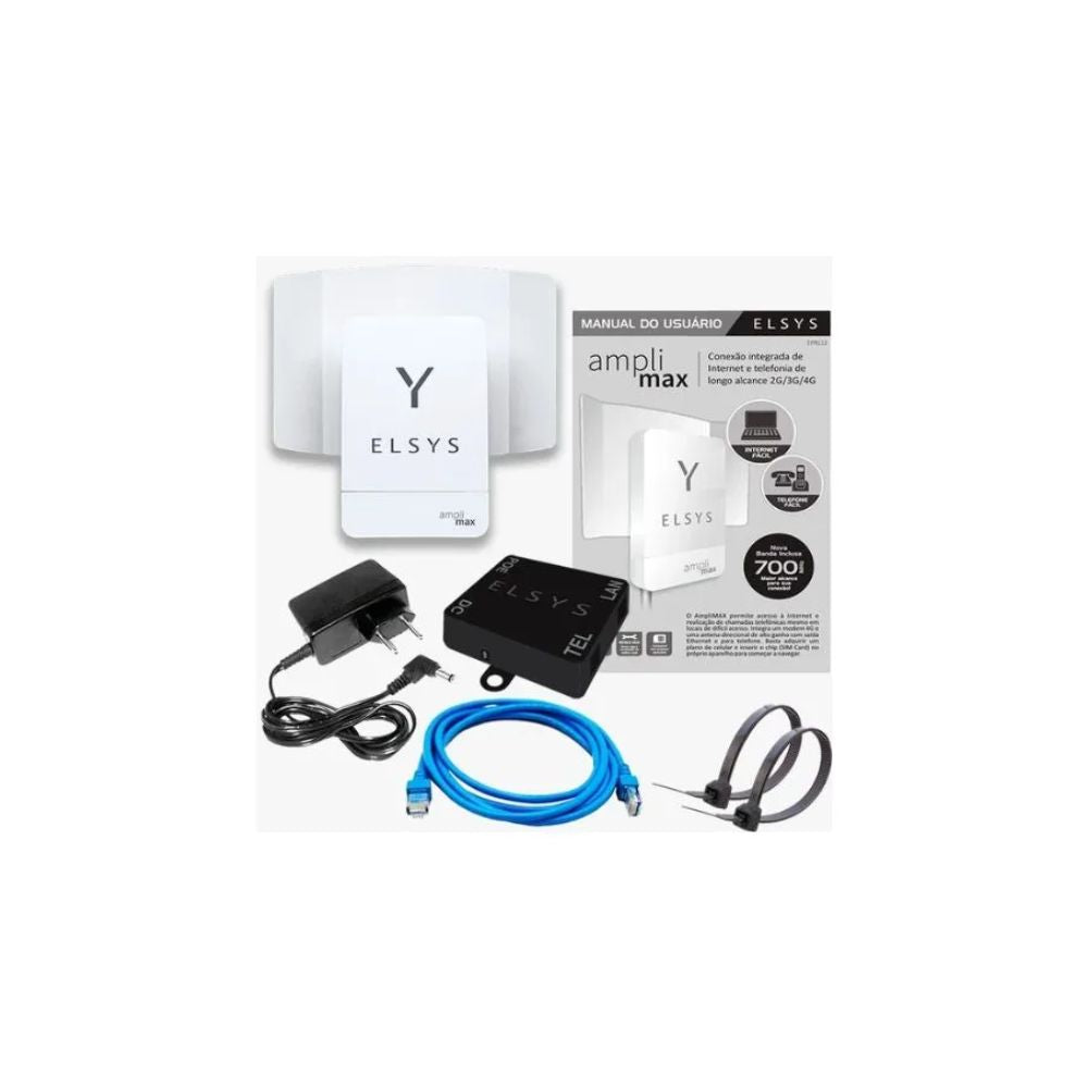 Amplimax Elsys Modem 2G 3G 4G EPR15 Receptor Amplificador de Señal Hasta 6 Veces Mas 998901170320