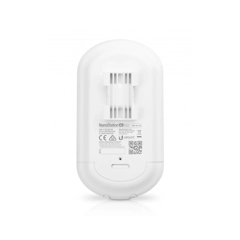 Antena Ubiquiti Nanostation Loco AC 5GHz 450+Mbps 1xEthernet Gigabit Alcance 10+Km Interior Exterior No Incluye PoE UB-LOCO5AC