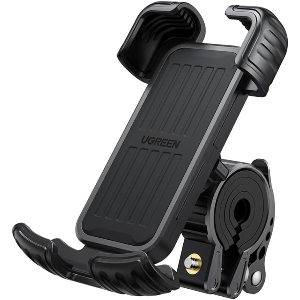 Soporte de Bicicleta Ugreen Universal Compatible con Celulares de 4.6 a 6.8" Seguridad en 4 esquinas Rotacion 360 grados 60548