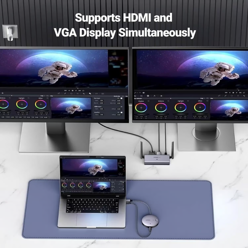 Transmisor HDMI Inalambrico Ugreen soporta 4K 30Hz Alcance hasta 50M 90909A