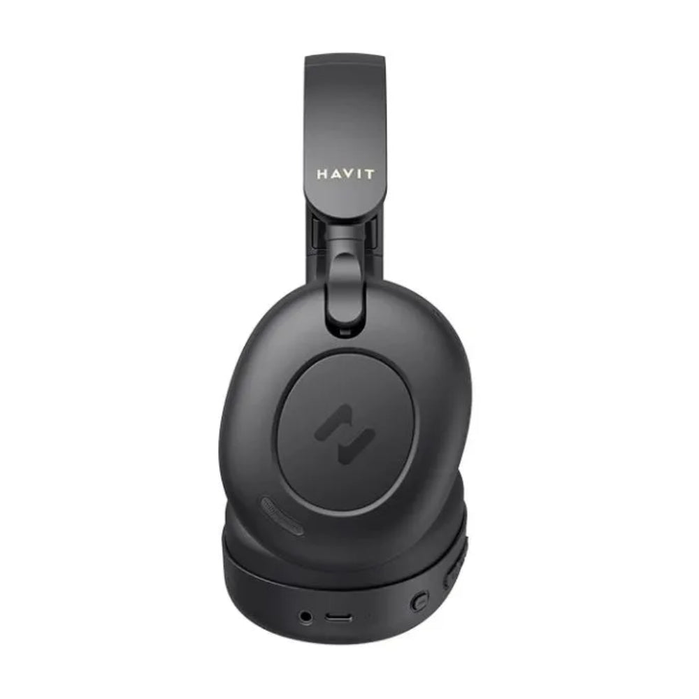 Audifonos Havit Inalambricos Bateria hasta 65 Horas Bluetooth 5.3 Cancelacion de Ruido Activa Diseño Portable color Negro H655BT-BK