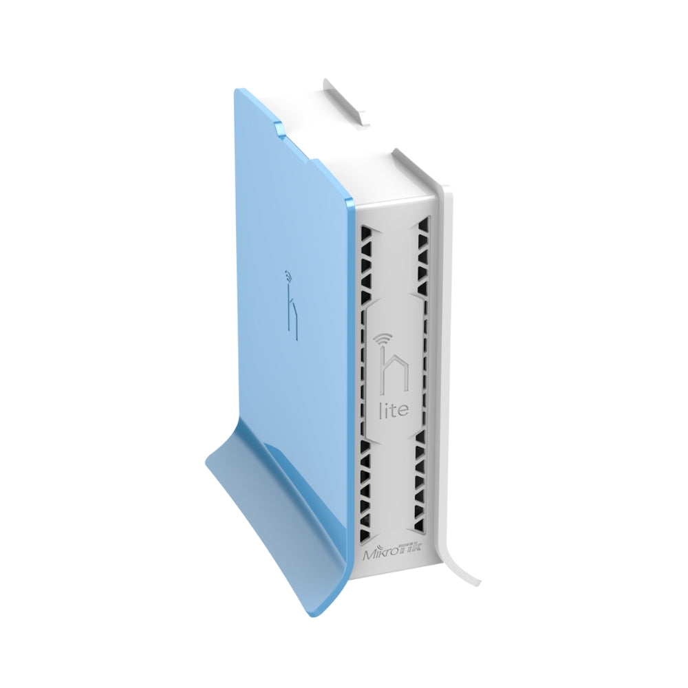 Home Access Point Mikrotik HAP Lite TC Frecuencia 2.4GHz Antenas Integradas 1.5dBi Potencia 22dBm + Ethernet 100Mbps Micro USB Licencia Nivel 4 Fuente Incluida RB941-2ND-TC