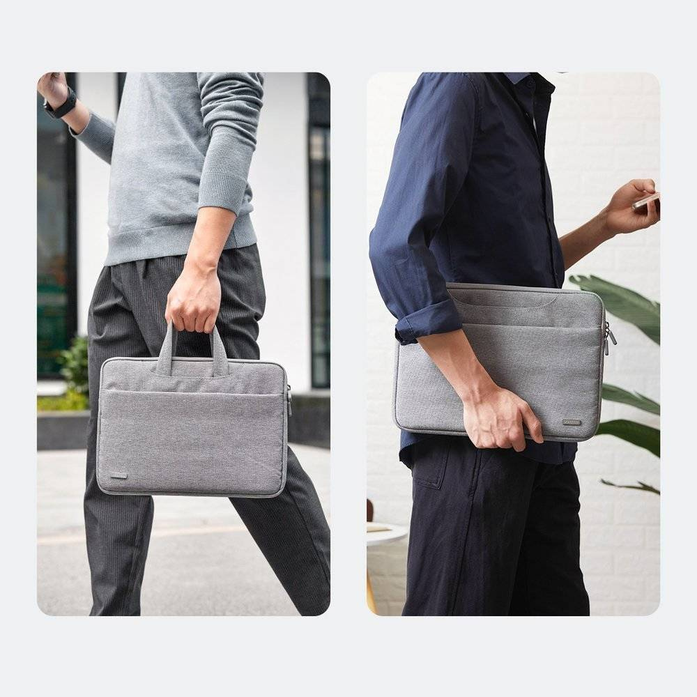 Funda Ugreen para Portatil hasta 15.6" Material Impermeable con Varios Bolsillos color Gris 30325