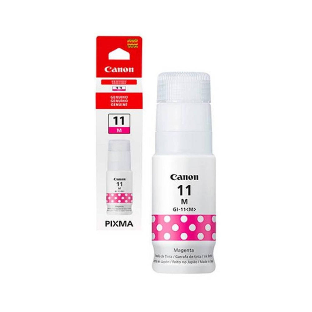 Botella de Tinta Canon GI-11M color Magenta de 70ml Compatible con Pixma G2160 4535C001AA