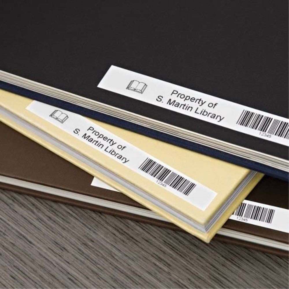 Cinta Dymo D1 Labelmanager Standard color texto Negro fondo Blanco 12mm x 7m 45013