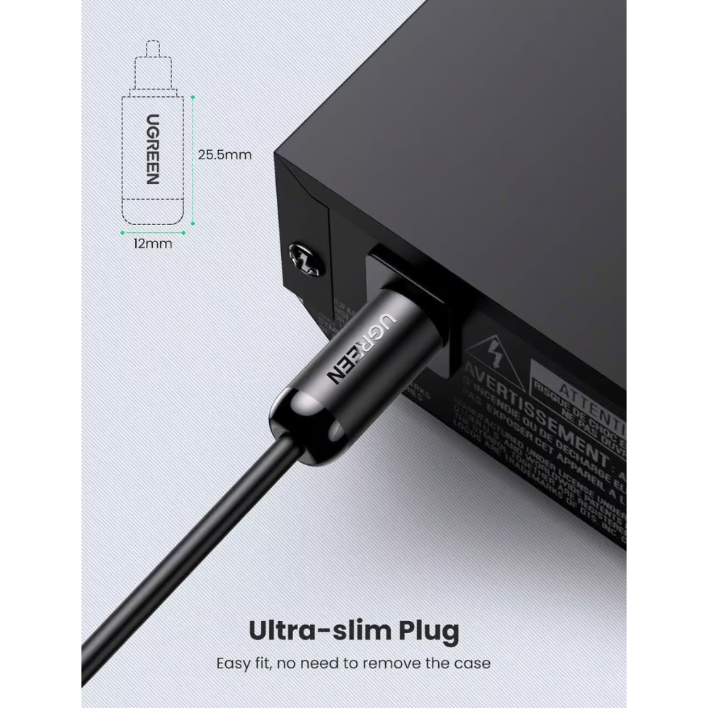 Cable de Audio Ugreen Optico Premium Longitud de Cable 3M 70893