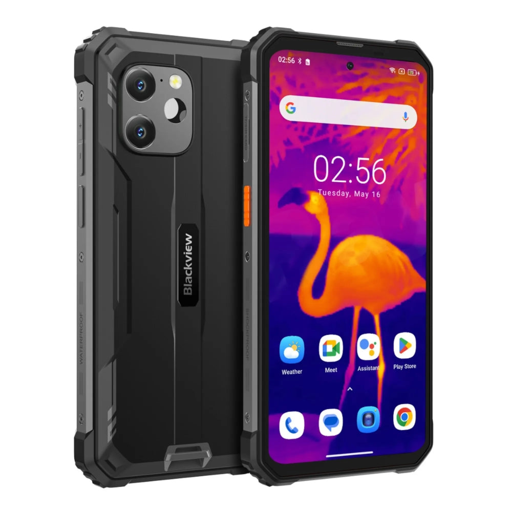Celular Blackview con Camara Termica Pantalla IPS FHD+ 6.5" Camara Principal 64MP Frontal 16MP RAM 8GB Memoria 256GB LPDDR4X+UFS Bateria 10.000mAh Android 13 BV8900