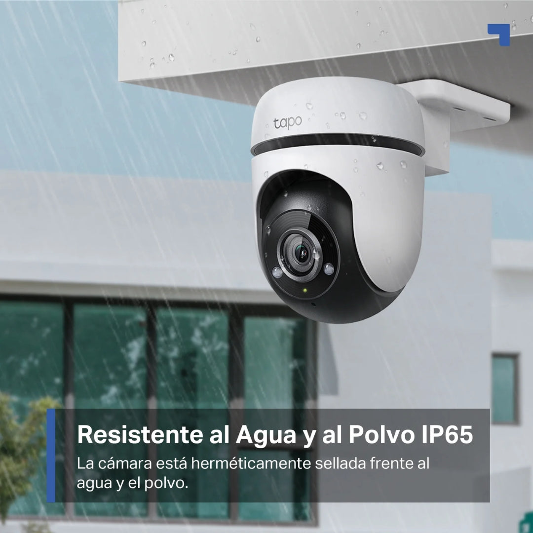 Camara para Exterior Tapo Full HD WiFi Giro Horizontal 360 Vertical 130grados Full Color Vision Nocturna Sensor de Movimiento Audio 2 Vias IP65 Tapo C500