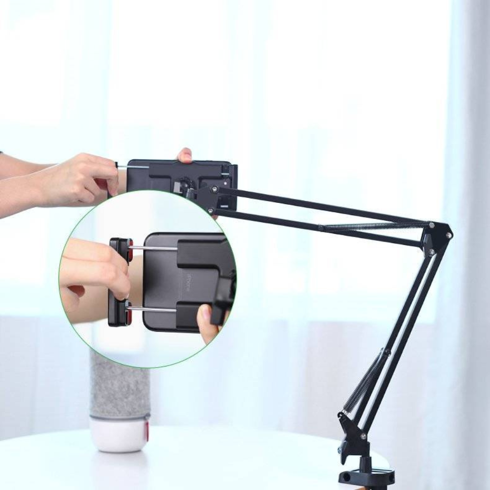 Brazo Flexible con Soporte Ugreen para Tablet Operacion 360 Grados desde Cualquier Angulo y Distancia Lontigud 750mm 50394