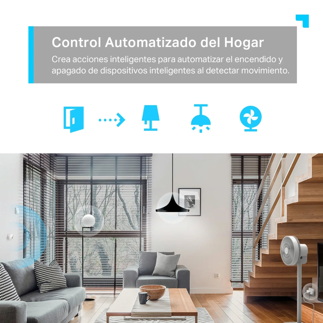Sensor de Movimiento Tapo Inteligente Angulo de Deteccion 120grados Tapo T100