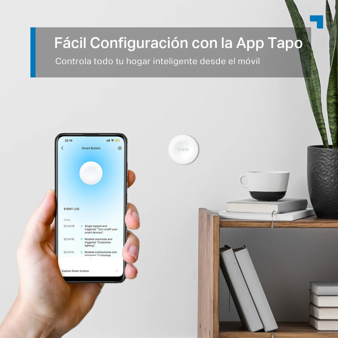 Boton Tapo Inteligente Funcion Personalizada como ser Interruptor Portatil Control de Luz Alamar Timbre Tapo S200B