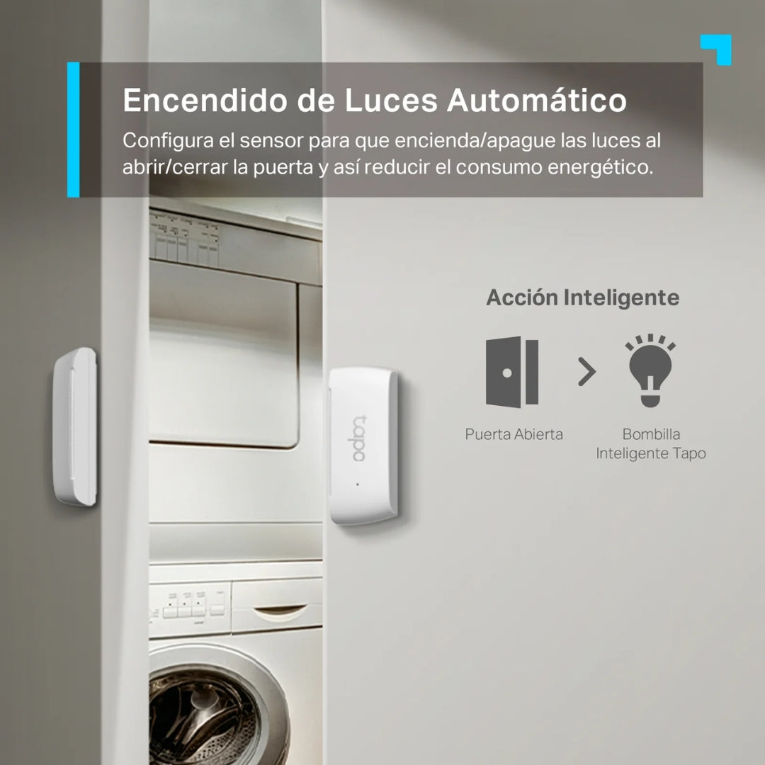 Sensor de Puerta Tapo Inteligente Compatibilidad Universal Multiples Usos Proteccion contra Robo Tapo T110