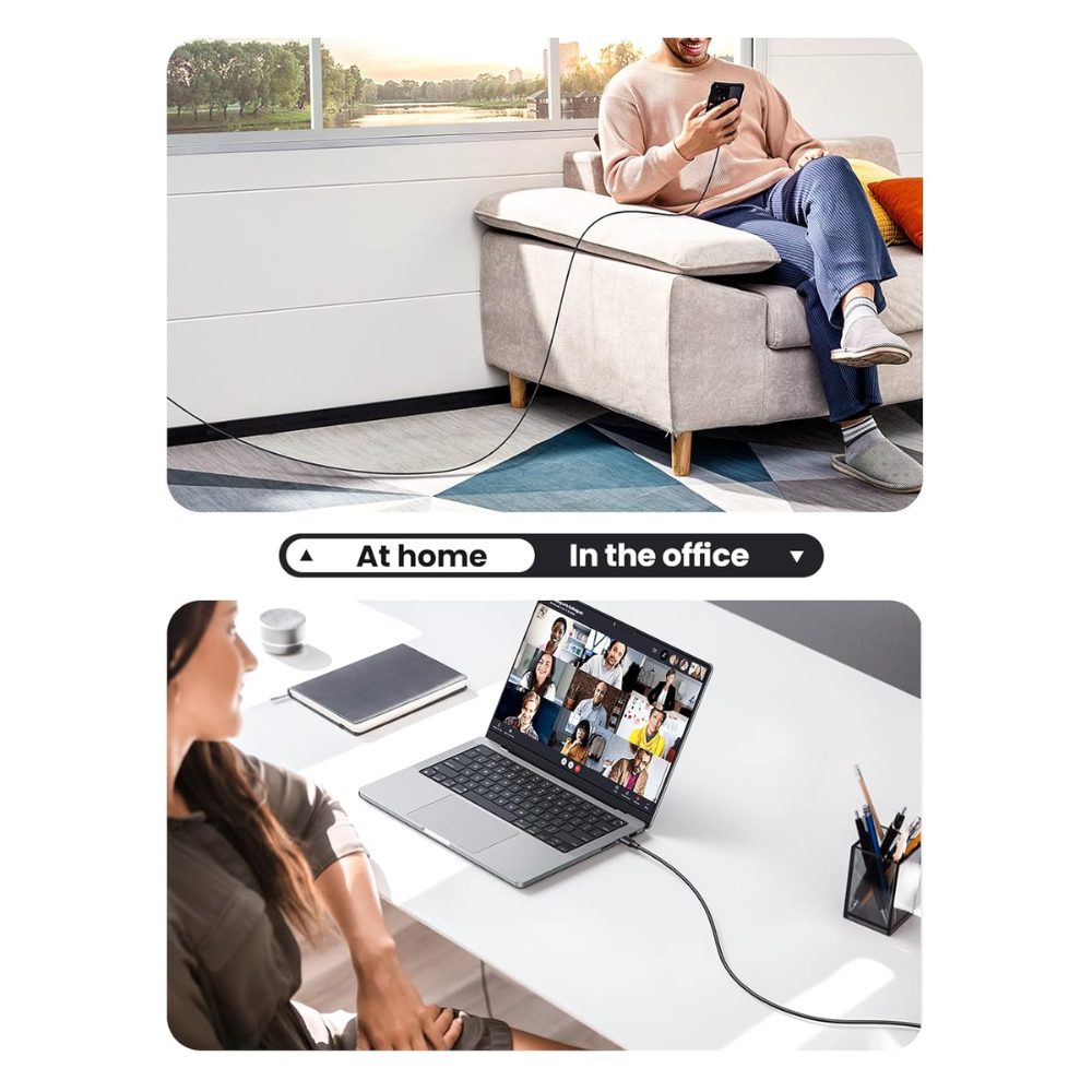 Cable de carga Ugreen USB-C a USB-C PD60W 3Amp Amplia Compatibilidad 50997