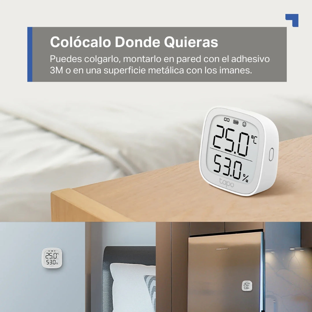 Sensor de Temperatura y Humedad Tapo Inteligente Inalambrico Pantalla de 2.7" Tapo T315
