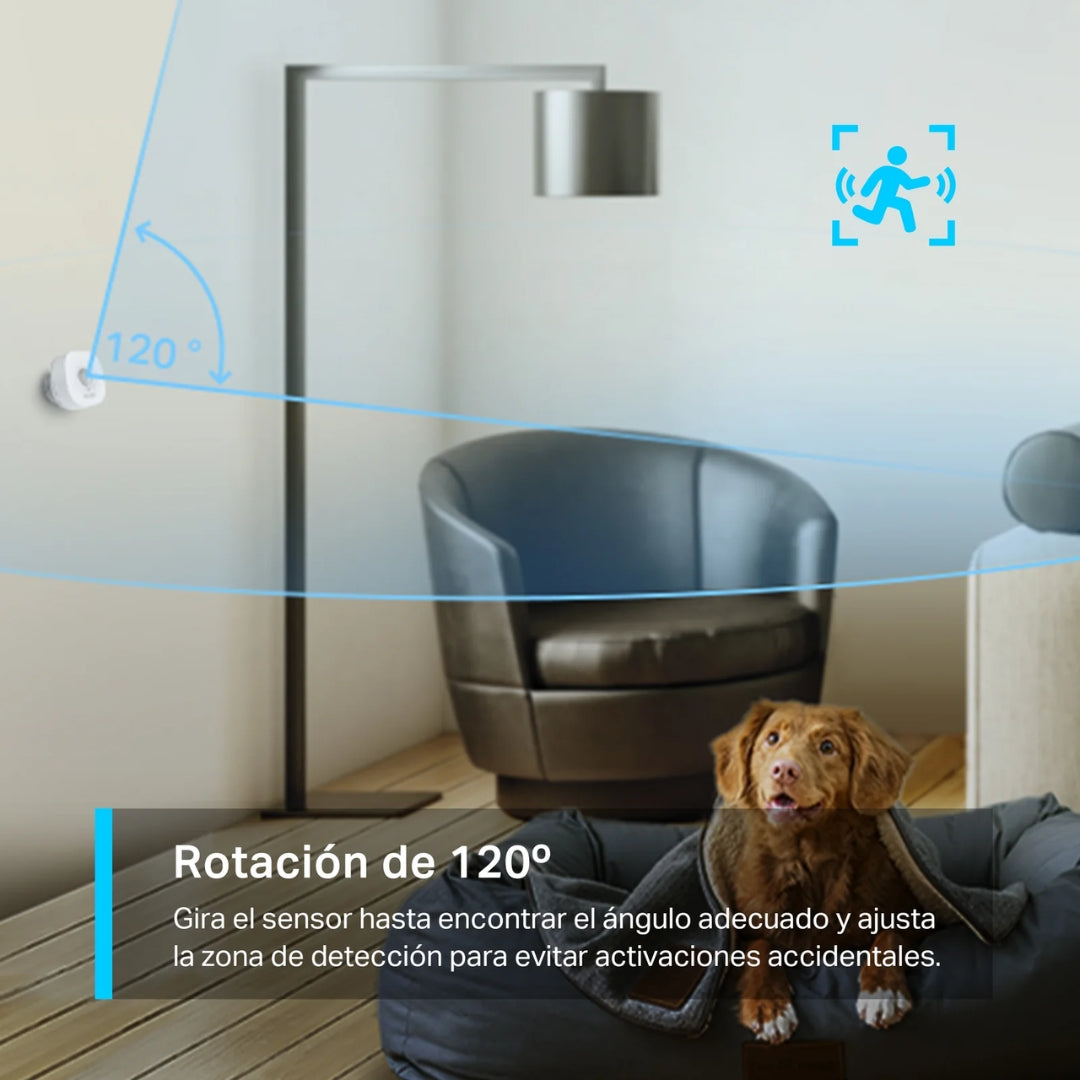 Sensor de Movimiento Tapo Inteligente Angulo de Deteccion 120grados Tapo T100