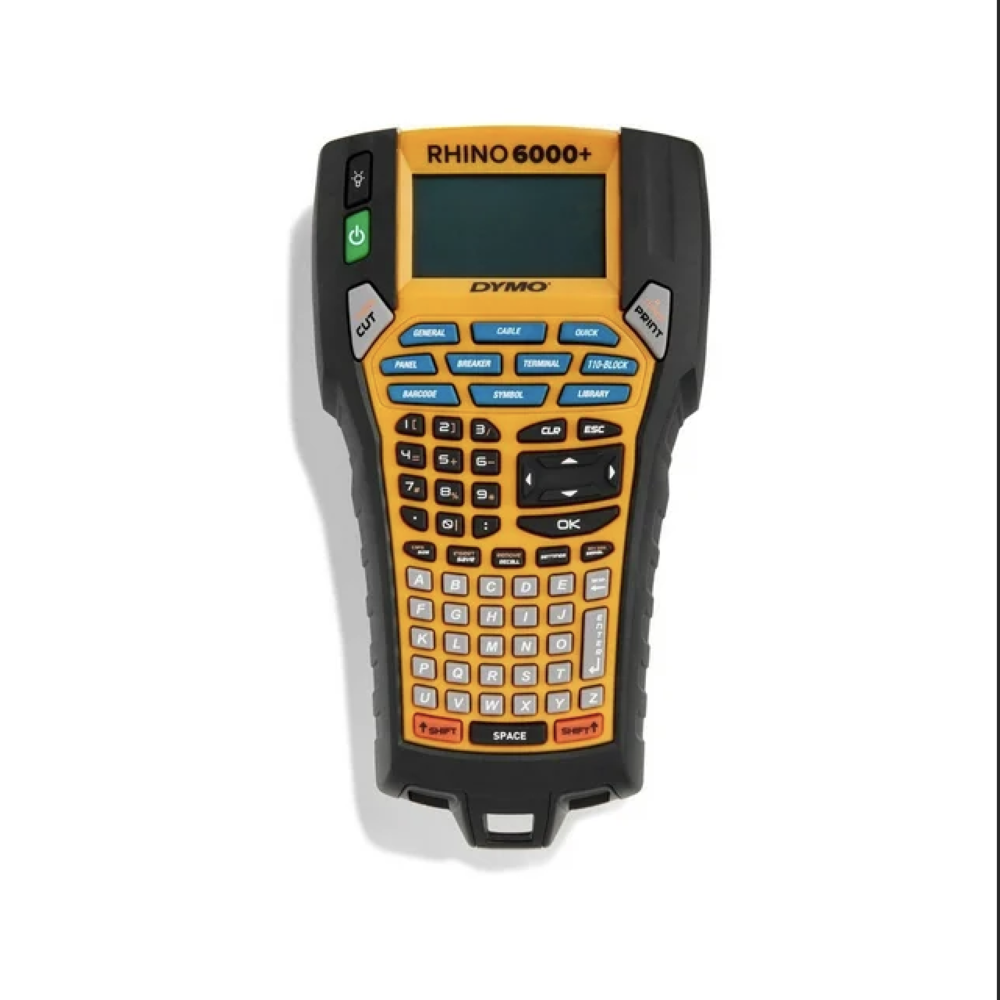 Etiquetadora Dymo Rhino 6000+ Industrial Kit Maletin soporta cinta hasta 25mm 1" Incluye 2xCintas 1xBateria y 1xCargador 2122499