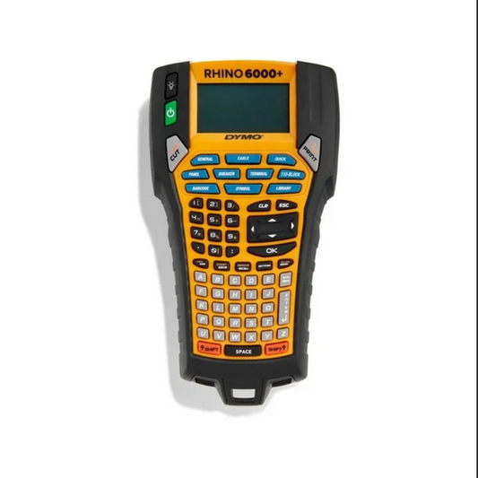 Etiquetadora Dymo Rhino 6000+ Industrial Kit Maletin soporta cinta hasta 25mm 1" Incluye 2xCintas 1xBateria y 1xCargador 2122499